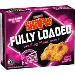 Photo of Arnott's Shapes Fully Loaded Sizzling Meatlovers 130g 130g