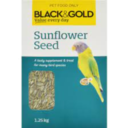 Photo of Black & Gold Sunflwr Birdseed 1.25kg