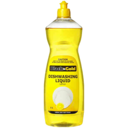 Photo of Black & Gold Dishwash Liq Lemon 1lt