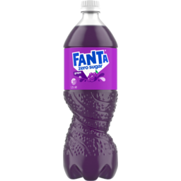 Photo of Fanta Zero/Diet/Light Fanta Grape Zero Sugar Soft Drink Bottle