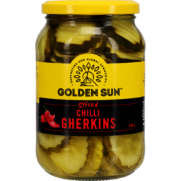 Photo of Golden Sun Sliced Chilli Gherkins
