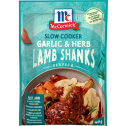 Photo of Mccormick Slow Cookers Garlic & Herb Lamb Shanks Recipe Base
