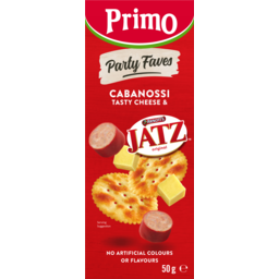 Photo of Primo Party Platter Cabanossi Tasty Cheese & Jatz Originals  50gm