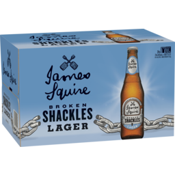 Photo of James Squire Broken Shackles Lager 24pk x345ml Bottles