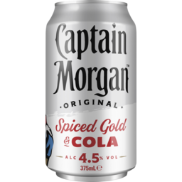 Photo of Captain Morgan Original Spiced Gold & Cola 4.5% Can 375ml