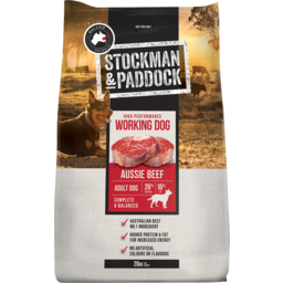 Photo of Stockman & Paddock Working Dog Aussie Beef Adult Dry Dog Food