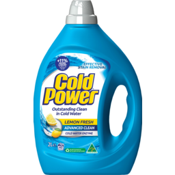 Photo of Cold Power Advanced Clean Lemon Fresh Front & Top Loader Laundry Liquid 2l