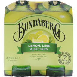 Photo of Bundaberg Lemon, Lime & Bitters 4x375ml Bottles 