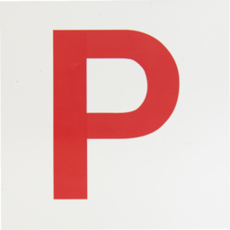 Photo of Magnetic P Plates Red 2pack