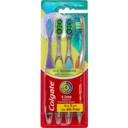 Photo of Colgate 360 Advanced Soft Toothbrush 4 Pack