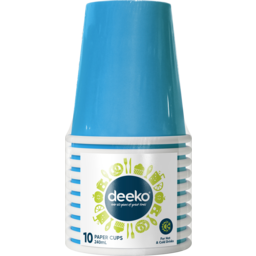 Photo of Deeko Paper Cups Colours 240ml 10 Pack
