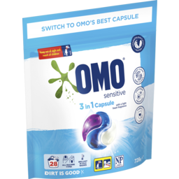 Photo of Omo Laundry Capsules 3in1 Sensitive 28 Pack 728 G 