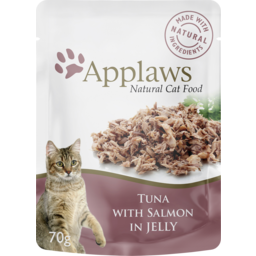 Photo of Applaws Cat Food Pouch Tuna Fillet With Salmon In Jelly 70g