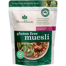 Photo of Brookfarm Gluten Free Muesli with Cranberry 350g