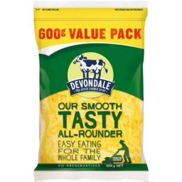 Photo of Devondale Tasty Shredded Cheese 600gm