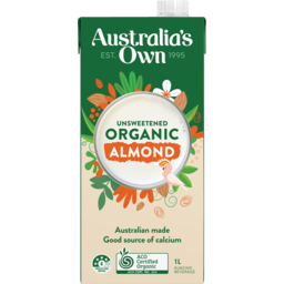 Photo of Australia's Own Organic Almond Milk Unsweetened 1L