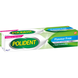 Photo of Polident Denture Adhesive Cream Flavour Free 60g 60g