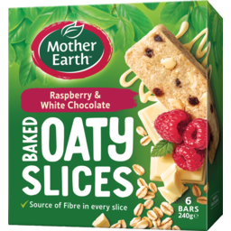 Photo of Mother Earth Oath Slices Raspberry & White Chocolate 6pk
