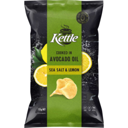 Photo of Kettle Chips Avocado Oil Sea Salt & Lemon 135gm