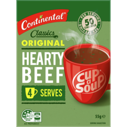 Photo of Continental Cup A Soup Classic Hearty Beef 4 Pack 55g