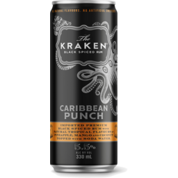 Photo of The Kraken Black Spiced Rum Kraken Caribbean Punch Can