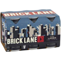 Photo of Brick Lane Base Lager 6x355ml