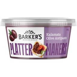 Photo of Barkers Platter Makers Kalamata Olive Antipasto 190g