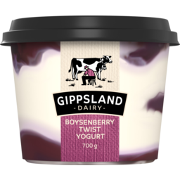 Photo of Gippsland Dairy Boysenberry Twist Yogurt 700g