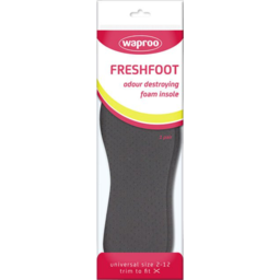 Photo of Waproo Freshfoot Odour Destroying Foam Insole 2-12 Single Pack