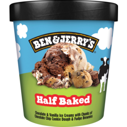 Photo of Ben & Jerrys Half Baked Ice Cream 458ml