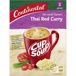 Photo of Continental Cup A Soup Asian Thai Red Curry 2 Pack 60g