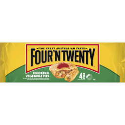Photo of Four N Twenty Chicken & Vegetable Pies 4 Pack 700g