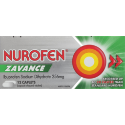 Photo of Nurofen Zavance Ibuprofen Caplets 12 Pack