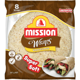Photo of Mission Wraps Wholegrain 8 Pack 567g