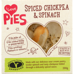 Photo of I Love Pies Spiced Chickpea & Spinach