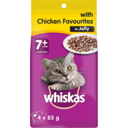 Photo of Whiskas Chicken Favourites In Jelly 7+years 4x 85g