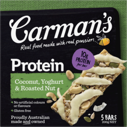 Photo of Carmans Coconut Yoghurt & Roasted Nut Protein Bars 5 Pack