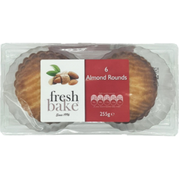 Photo of Fresh Bake Almond Rounds Biscuits 6 Pack 255g
