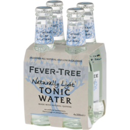 Photo of Fever Tree Naturally Light Tonic Water 4x200ml