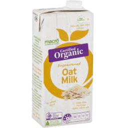 Photo of Macro Milk Organic Oat Unsweetened 1L