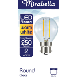 Photo of Mirabella LED Round BC 250LM 2 Watt