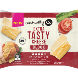 Photo of Community Co Extra Tasty Cheese Block 250gm