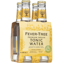 Photo of Fever Tree Premium Indian Tonic Water Bottles 4x200ml