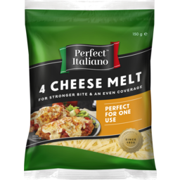 Photo of Perfect Italiano 4 Cheese Melt Grated Cheese 150g