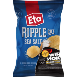Photo of Eta Potato Chips Ripple Cut Sea Salt 150g