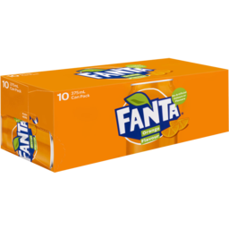 Photo of Fanta Orange 10 X 375ml Can Pack