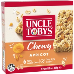 Photo of Uncle Tobys Muesli Bars Chewy Apricot X6 6pk