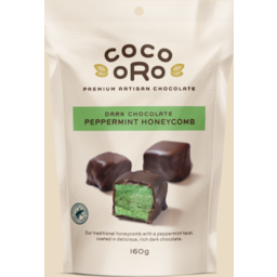 Photo of Coco Oro Milk Chocolate Peppermint Honeycomb 160gm
