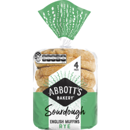 Photo of Abbott’S Bakery Abbott's Bakery® Sourdough English Muffins Rye 4pk 268g