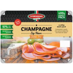Photo of Dorsogna Champagne Leg Ham Sliced 400gm